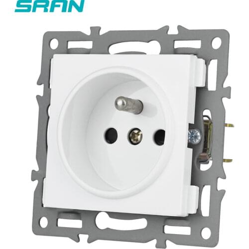 SRAN France Socket Function Module Accessories with Iron Plate and Iron Claw Suitable for SRAN F Series 82mm Panels