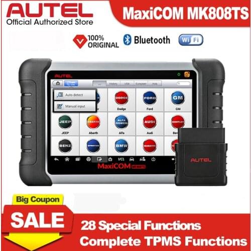 Autel MaxiCOM MK808TS OBD2 Scanner Car Diagnostic Scan Tool For Auto OBD 2 TPMS Sensor Programing PK MK808 MP808TS