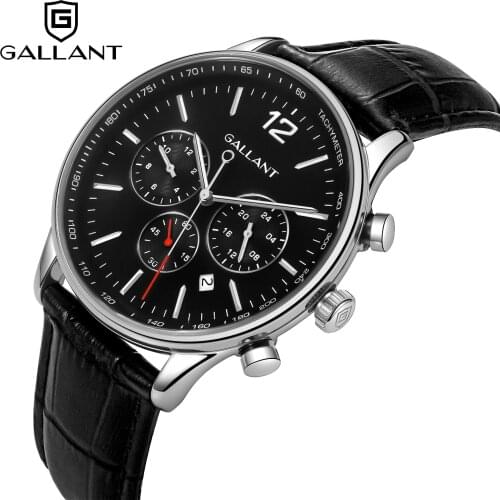 Mens Watch Quartz Wrist Watch for Men with Dual Time Leather Strap Date Calendar Waterproof Luxury Watch for Men