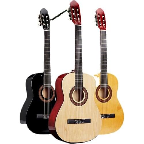 Classic Acoustic Guitar 6 Strings Solid Wood High Quality 38 Inch Vintage Guitar Semi Hollow Guitarra Musical Instruments DE50JT