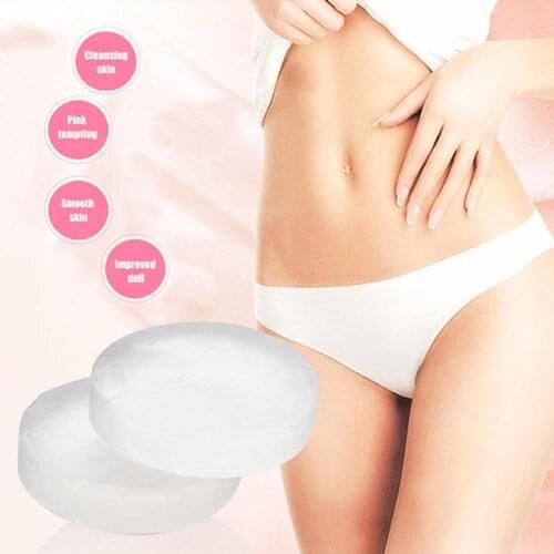 Natural Active Enzyme Crystal Soap Intimate Bleaching D3R4 For Private 40g Whitening Shower Fade Bath Body Areola Skin O5P2