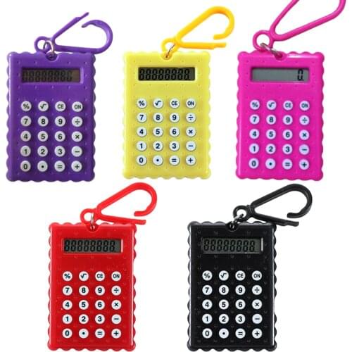 Hot Sale Student Mini Electronic Calculator Candy Color Calculating Office Supplies Gift Super small