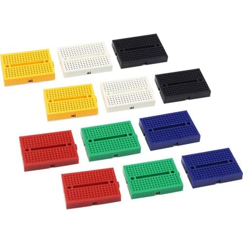 6 Colors Breadboard 170 Mini Solderless Prototype Experiment Test Breadboard 170 Tie-points 34*46*9mm For Arduino Diy Kit