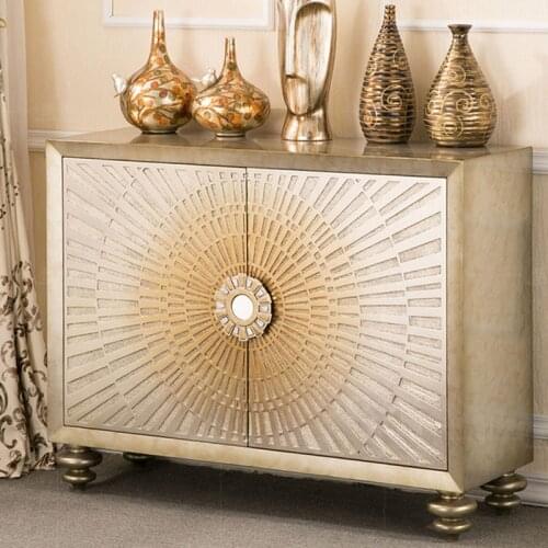 Nordic Elegant Style Sideboard Neo-classical Style Entrance Porch Cabinet Large-capacity Storage Cabinet Light Luxury Shoe