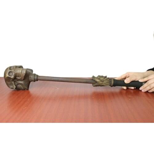 One pcs Pure brass Skull hammer Handicraft ornaments