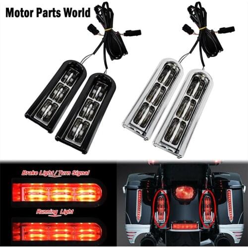 Motorcycle LED Insert Saddlebag Filler Support Light For Harley Touring Road Glide Street Glide FLHX FLTRX FLHTK 2014-2019 2020