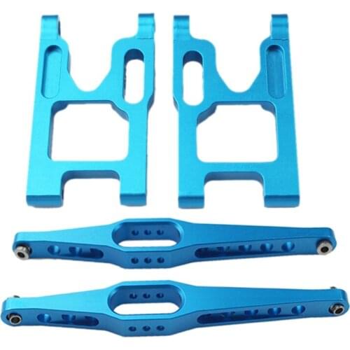 Rocker Arm for Wltoys 12428 12423 12628 Fy-03 Rc Car Metal Parts Upgrade 12428-0004 Left Right Swing Arm with 2Pcs 95mm Hole to