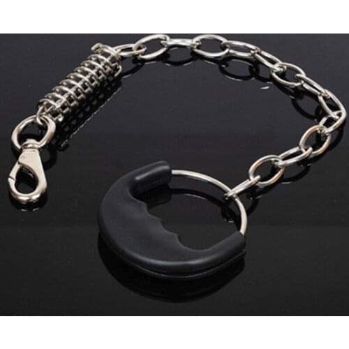 Stainless Steel Dog Traction Rope Explosion-proof Pet Dog Chain Anti-bite Leash for Large Dogs Pitbull Doberman