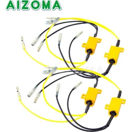 4pcs Motorcycle Turn Signal Blinker LED Light Controller 12v 25W 6.8 Ohms Power Resistance Universal Load Resistor ATV Dirt Bike