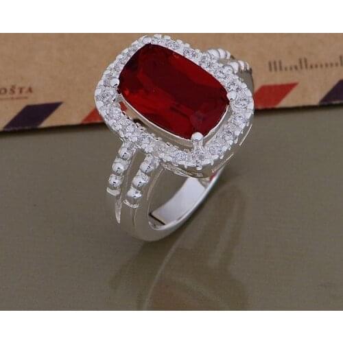 JZ-AR708 Silver Color 925 Jewelry Popular Wholesale Fashion Jewelry, Bright-coloured Red Stone /bsgakjna Beiajvpa