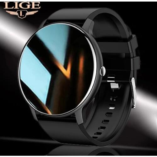 LIGE Women Smart Watch Real-time Weather Forecast Activity Tracker Heart Rate Sports Ladies Smart Watch Men For Android IOS