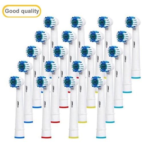 20pcs Oral A B Sensitive Gum Care Electric Toothbrush Replacement Brush Heads Sensitive Brush Heads Extra Soft Bristles