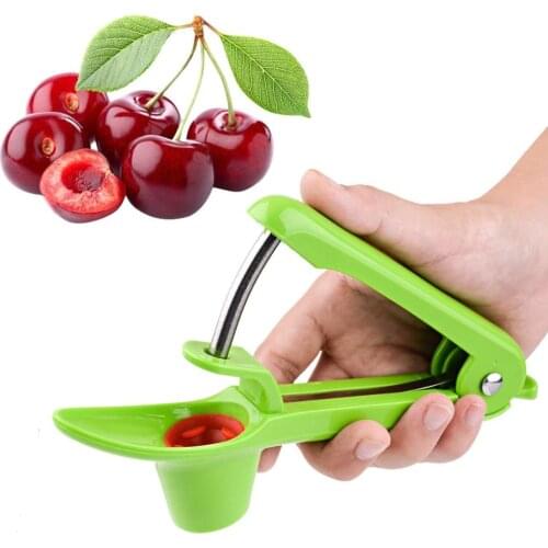 Cherry Pitter Olive Seed Remover with Stainless Rod and Food Grade Soft Silicone Holder Cherry and Olive Stoner
