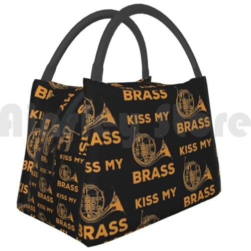 Cooler Lunch Bag Picnic Bag French Horn Player-Kiss My Brass 1499 French Horn Kiss My Player Orchestra Musical