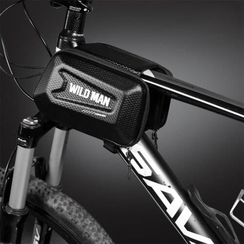 HobbyLane Waterproof Bicycle Top Tube Bag Shell Shape TPU Touch Screen Waterproof Bike Frame Bag MTB Bicycle Pannier Case