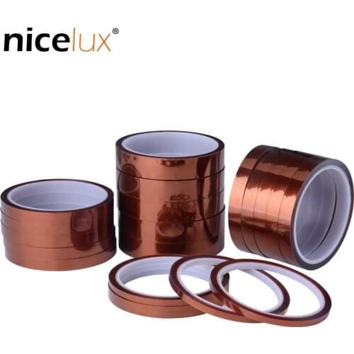 33m High Temperature Tape 10/20/30mm Polyimide Film Insulating electric Heat Resistant Adhesive BGA 3D printing Board protection