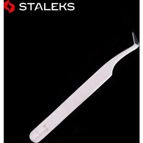 High Precision PRO 41-6 Tweezers Anti Static Mink Eyelash Grafting Flowering Essential Tweezers AISI 420 Steel