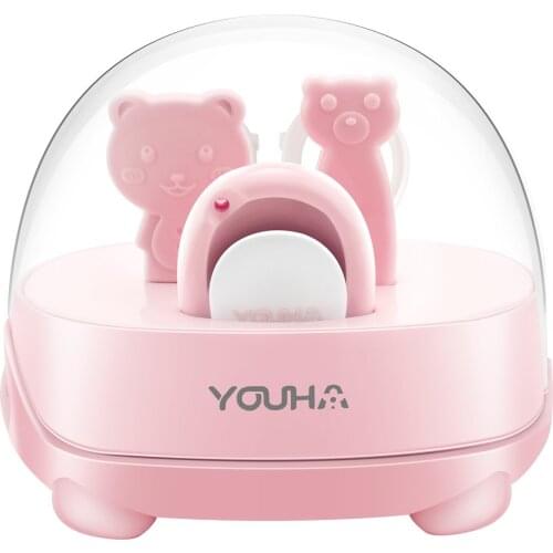 YOUHA Baby Nail Kit 4 in 1 Baby Nail Care Set with Case Manicure and Pedicure Kit for Newborn Infant Toddler
