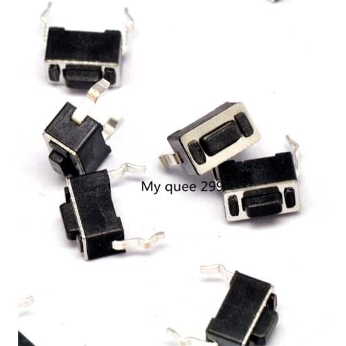 100Pcs Black 3*6*4.3mm SMD2 3x6x4.3 Touch micro Push Button Switch