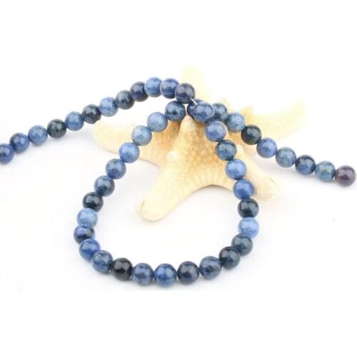 2020 Natural Stone Loose Beads Round Shape Old Sodalite for Jewelry Making DIY Necklace Bracelet Accessorie 4 6 8 10 12mm