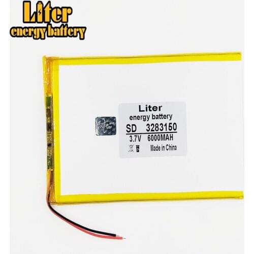 3283150 3.7V 6000mAh Li-ion Tablet pc battery For 7,8,9 inch tablet PC Polymer lithiumion Battery With High Quality