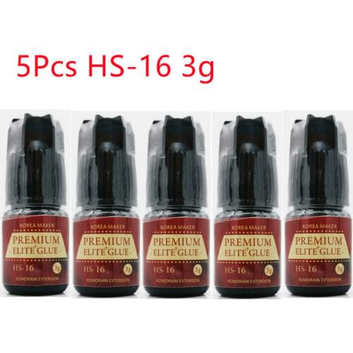 5 Bottles Premium HS-11 HS-12 HS-16 Glue 3g For Professional Use Eyelash Extensions Glue Korea Original Eyelash Extension Tools