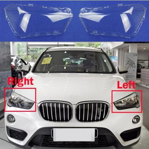 Car Head Light Lamp For BMW X1 F48 F49 2015-2021 Front Headlight Cover Glass Lens Case Auto Shell Headlamp Lampshade