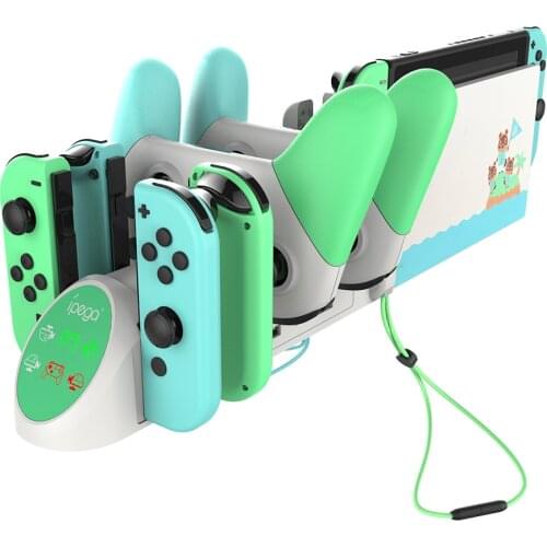 PG-9187A Charging Dock Lightweight Game Playing Elements for Nintendo Switch Joy-Con Pro Controller Charger Stand