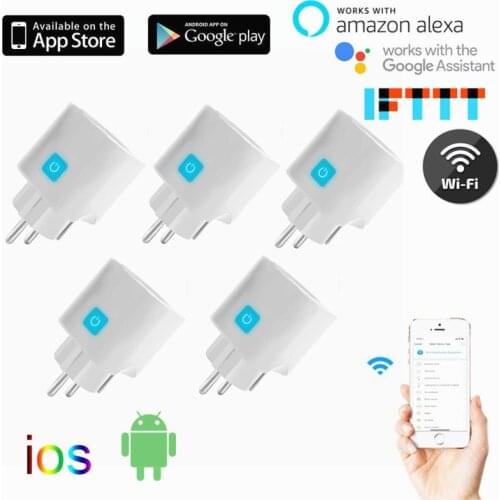 EWelink Smart Plug WiFi Socket EU Power Monitor Timing Function APP Control Work With Alexa Google Assistant For Ios/Android