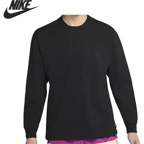 Original New Arrival NIKE M NSW TEE LS M90 POCKET Mens T-shirts Long sleeve Sportswear