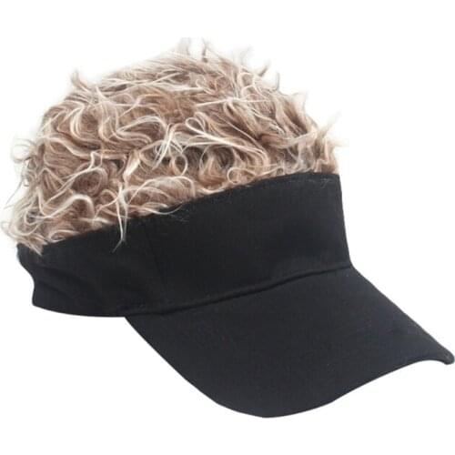 2019 Men Women Golf Cap Baseball Cap Adjustable Breathable Outdoor Sports Camping Hiking Fake Flair Hair Sun Visor Hat HOT