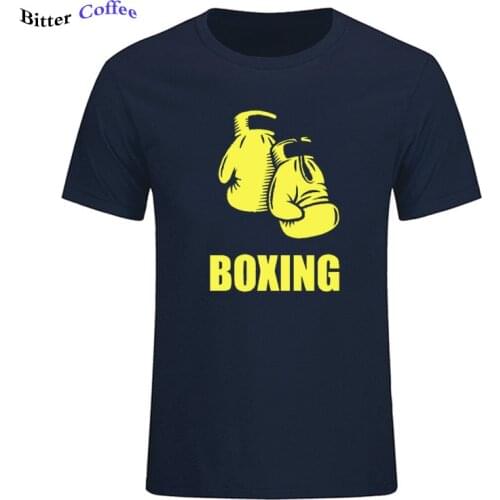 2019 hot sale summer 100% cotton Coolest Boxing Gloves t shirt men short sleeves tee hip hop T-shirt tops European size
