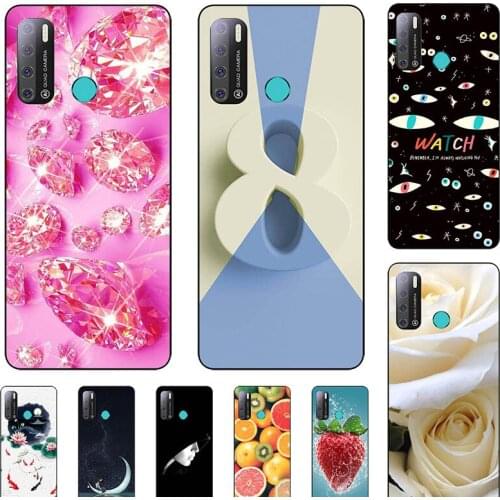 Cartoon Case For Tecno SPark 5 Air KD6 Cover For Tecno Spark 5 Pro SPark5 CD7 Soft Silicone Phone Case Coque Flower Back Shell