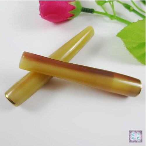 NEW Cigarette holder Smoking Set Copy Cattle horn Smoking Pipe Straight type 7 to 7.5cm Length Tobacco Pipe Filter Pipe