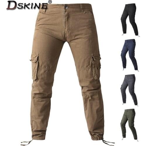 2021 Men Autumn Popularity Fashion Streetwear Pants Winter Tactical Outdoor Casual Cotton Multi-Pocket Solid Color Overalls Men