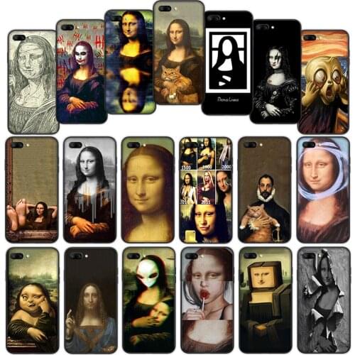 Funny Leonardo da Vinci Mona Lisa Soft Cover Case for Moto G9 Power E7 Play G 5G Plus