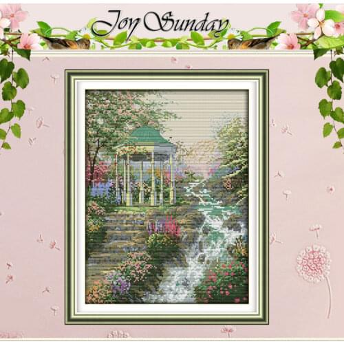 The stream gurgling atterns Counted Cross Stitch 11CT 14CT Cross Stitch Set Wholesale Cross-stitch Kit Embroidery Needlework