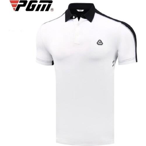 2021 New golf short sleeve color matching mens quick dry Breathable polo shirt top in spring for man A80007