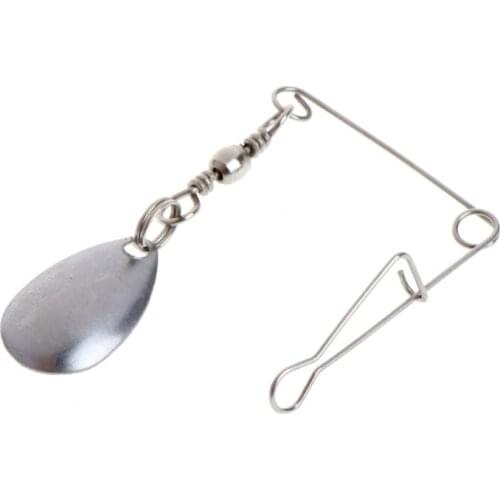 OOTDTY Stainless Steel Fishing Balance Connector Swivel Sequin Simulation Baits Tackles Balance Connector for fishing