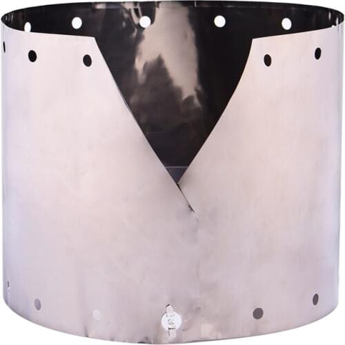 Portable Stove Windscreen Titanium Camping Stove Wind Shield Windshield for Outdoor Cooking Gas Stove Ultra-Light