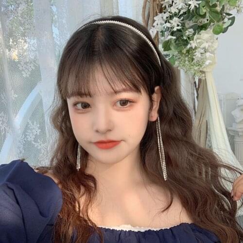 New hair band fairy crystal fringe headband back hanging hair ornaments cute girl birthday Christmas gift sexy hair ornaments