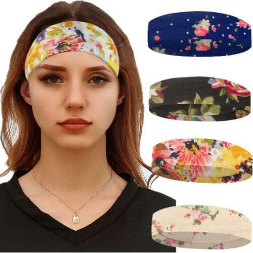 1pc Leopard Pattern Yoga Anti-slip Elastic Hair Bands Stretchable Sweat Absorbing Turban Headband Sports Gym Fitness Hairband