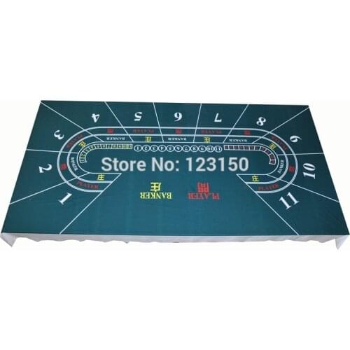 WP-054 Professional Water Resistant Poker Table Cloth, Baccarat for 11 persons, 1PC, Free shipping