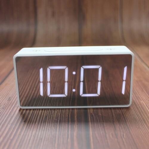 Electronic Alarm Clock Radio-Bluetooth Stereo Speakers,FM Radio,Dual Alarm,Snooze,Brightness Dimmer,USB Charging Port