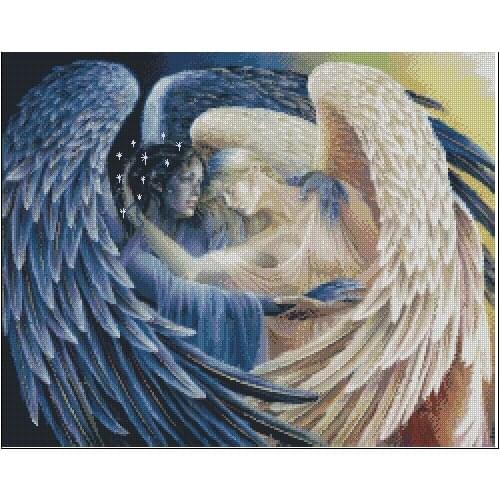 Needlework,People Angel love Romantic 14CT Unprinted For Embroidery,DIY Cross stitch kits,Art Pattern Cross-Stitching Decor