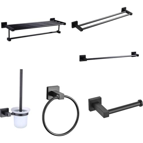 Towel Bars Bathroom Towel Hanger Space Aluminum Bathroom Accessories