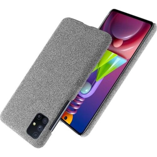 Slim Cloth Texture Cover For Samsung M51 Case Fabric Ultrathin Antiskid Capa for Samsung Galaxy M51 SM-M515F/DSN M 51 6.7