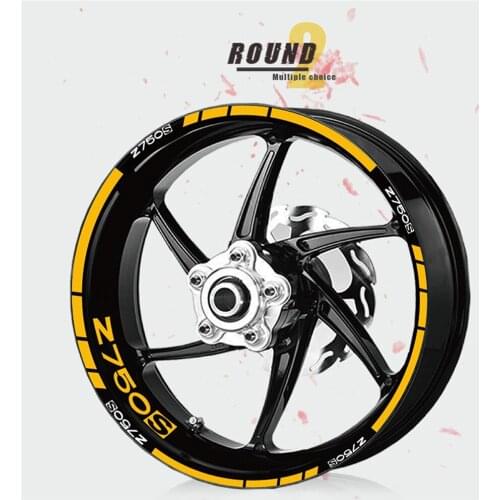 High quality motorcycle sticker tire decorative sticker waterproof cool tire reflective sticker for KAWASAKI Z750s Z750 s
