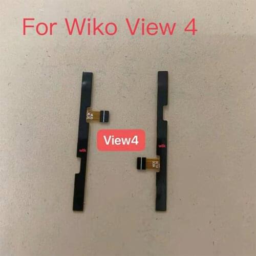 1pcs NEW For Wiko View 4 Power On Off Volume Up Down Switch Side Button Key Flex Cable Replacement Parts