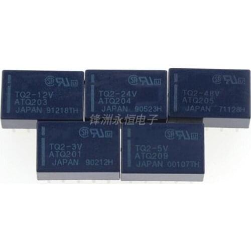 10pcs TQ2-3V TQ2-5V TQ2-12V TQ2-24V relay 10Pin 1A